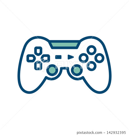 game controller icon vector design template in white background game controller icon vector design template in white background 142932395