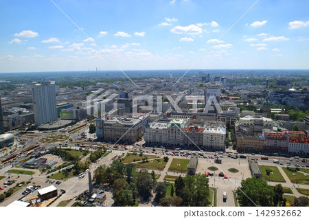 [Poland] [Warsaw] View of Warsaw from the Palace of Culture and Science, facing south, roundabout 142932662