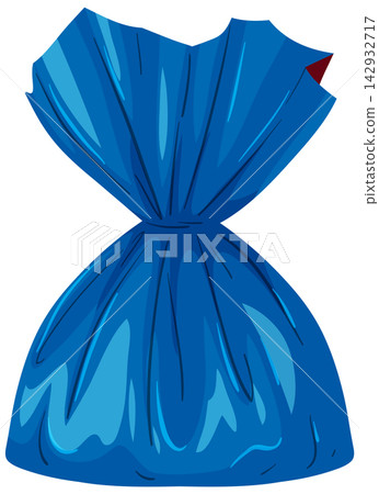 Blue Wrapped Candy or Nut Snack in a Foil Wrapper Blue Wrapped Candy or Nut Snack in a Foil Wrapper 142932717