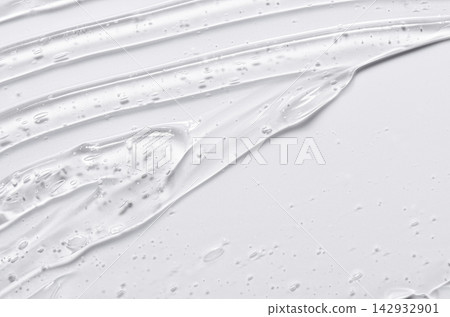 Texture background of transparent body cosmetics. Copy space Texture background of transparent body cosmetics. Copy space 142932901