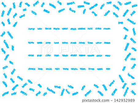 Crayon-like colored sugar-style card 142932989
