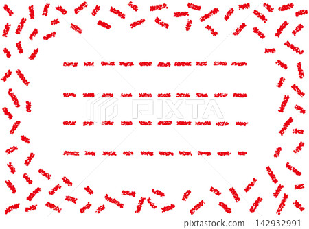 Crayon-like colored sugar-style card 142932991