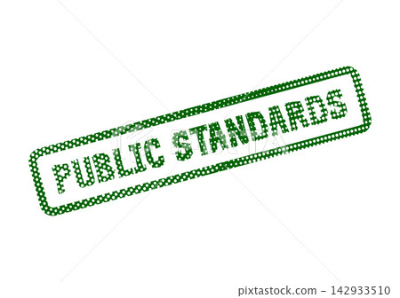 A distinct green dotted stamp emphasizing public standards and consistent quality benchmarks for operations A distinct green dotted stamp emphasizing public standards and consistent quality benchmarks for operations 142933510