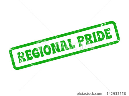 A distinctive green rubber stamp impression showcasing the empowering phrase REGIONAL PRIDE A distinctive green rubber stamp impression showcasing the empowering phrase REGIONAL PRIDE 142933558