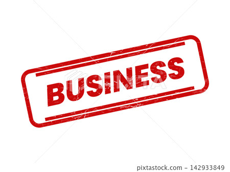 A dynamic red grunge stamp features the word BUSINESS, symbolizing corporate activity and professional ventures A dynamic red grunge stamp features the word BUSINESS, symbolizing corporate activity and professional ventures 142933849