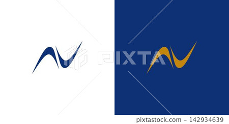 Modern and elegant N logo design 142934639