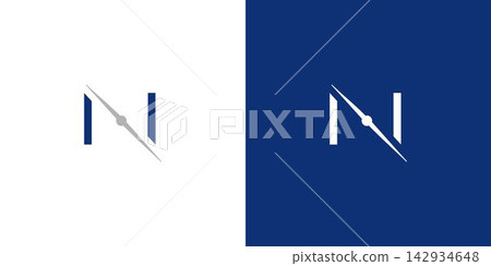 The initial N logo design is unique and modern The initial N logo design is unique and modern 142934648