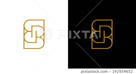 Elegant and unique letter BB initials logo design 142934652