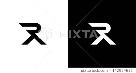 Modern and strong letter RA initials logo design Modern and strong letter RA initials logo design 142934655