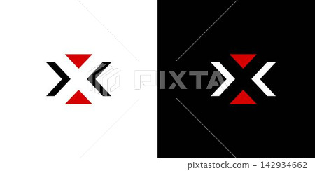 Modern and strong letter X initials logo design Modern and strong letter X initials logo design 142934662