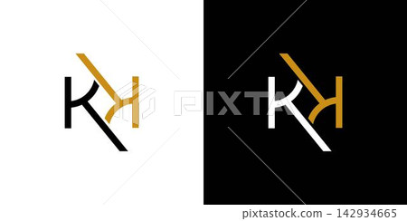Modern and unique KK letter logo design Modern and unique KK letter logo design 142934665