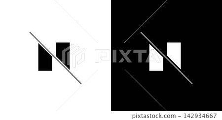 Modern and unique N letter logo design Modern and unique N letter logo design 142934667