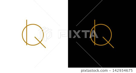 simple and unique letter BQ initials logo design simple and unique letter BQ initials logo design 142934675