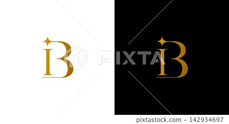 Elegant and luxury IB initial logo design Elegant and luxury IB initial logo design 142934697