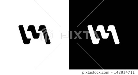 Modern and unique letter M initials logo design Modern and unique letter M initials logo design 142934711