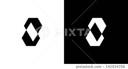 Abstract and unique number 8 logo design Abstract and unique number 8 logo design 142934788