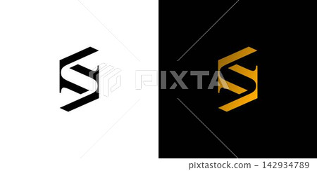 Luxury and strong letter S initials logo design Luxury and strong letter S initials logo design 142934789