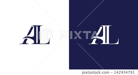 Unique and modern initial AL logo design Unique and modern initial AL logo design 142934791