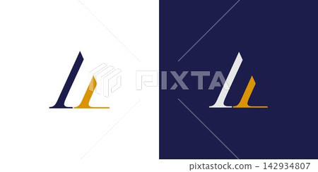 Unique and elegant letter A initials logo design Unique and elegant letter A initials logo design 142934807