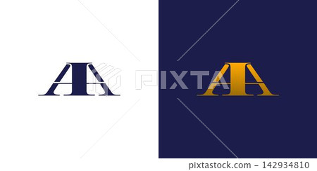 Unique and strong AA logo design Unique and strong AA logo design 142934810