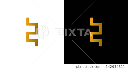 Abstract and unique E logo design Abstract and unique E logo design 142934811