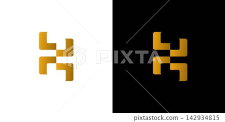 Modern and unique initial H logo design Modern and unique initial H logo design 142934815