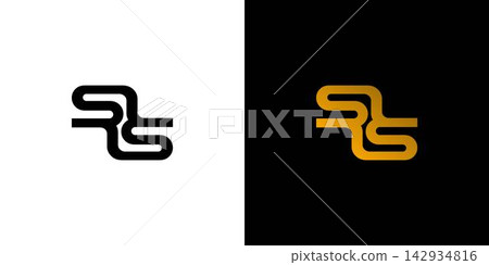 Modern and unique SS logo design Modern and unique SS logo design 142934816
