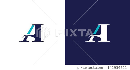 Unique and strong letter A initials logo design Unique and strong letter A initials logo design 142934821