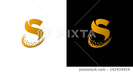Luxury and unique S golf logo design Luxury and unique S golf logo design 142934954