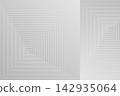 A modern, geometric abstract background created by concentric, square lines. 142935064