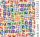 Colorful Hand Drawn Scribble Background With Chaotic Pencil Texture 142935181