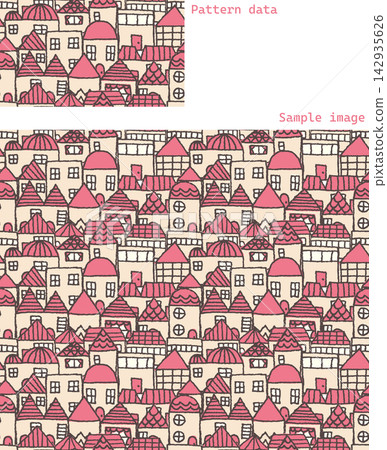 House pattern (seamless) House pattern (seamless) 142935626