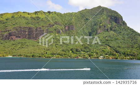 French Polynesia: Moorea Island - Stunning Sea and Mountain Scenery French Polynesia: Moorea Island - Stunning Sea and Mountain Scenery 142935716