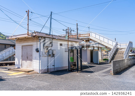 JR宇野線彥崎站的春日景色,地址:岡山縣岡山市南區1號 JR宇野線彥崎站的春日景色,地址:岡山縣岡山市南區1號 142936241