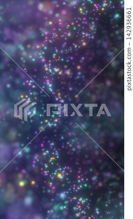 Soft colorful bokeh particles floating through a dreamy cosmic field with purple mist, glowing dots, and abstract depth. Soft colorful bokeh particles floating through a dreamy cosmic field with purple mist, glowing dots, and abstract depth. 142936661