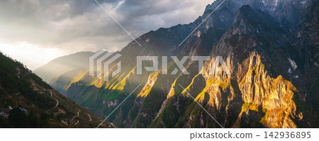 panorama of mountains panorama of mountains 142936895