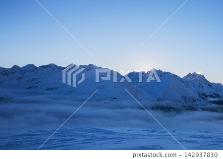 mountains in clouds mountains in clouds 142937830