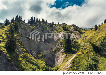 mountain landscape with blue sky mountain landscape with blue sky 142938658