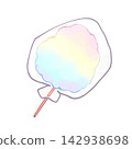 Colorful cotton candy illustration 142938698