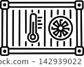 Reefer container with temperature climate control ventilation 142939022