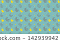 北歐風格圖案的可愛鳥類插圖 142939942