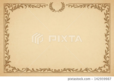 Poster, certificate, diplom karate . Old vintage paper texture background art design Poster, certificate, diplom karate . Old vintage paper texture background art design 142939987