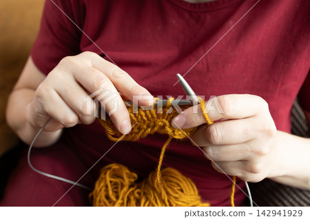 Knitting instead of scrolling during leisure time Knitting instead of scrolling during leisure time 142941929