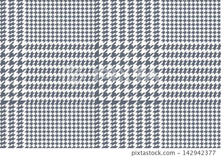 Blue-gray glen check seamless pattern | Calm check pattern textile background vector 142942377