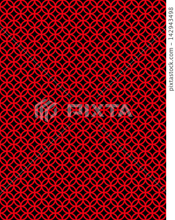 A background with a red and black Shippo (seven treasures) pattern. 142943498