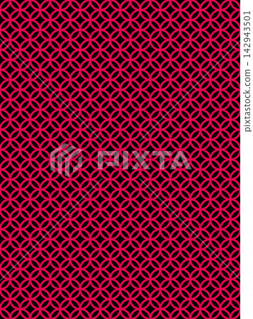 Pink and black Shippo-tsunagi pattern background 142943501