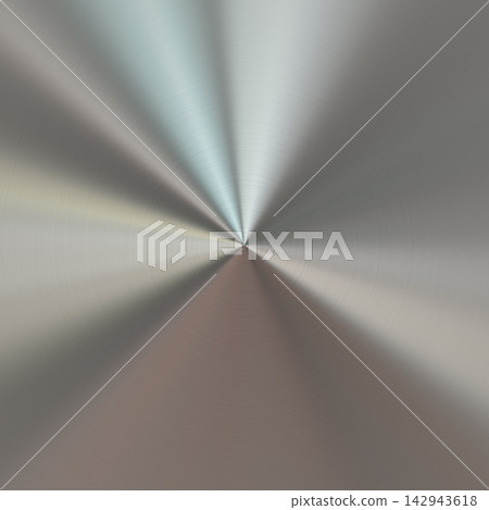 Radial Brushed Metal Texture with Conical Light Reflection Radial Brushed Metal Texture with Conical Light Reflection 142943618
