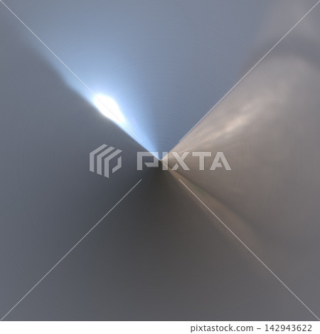 Radial Metallic Cone with Vivid Blue and White Glare Radial Metallic Cone with Vivid Blue and White Glare 142943622