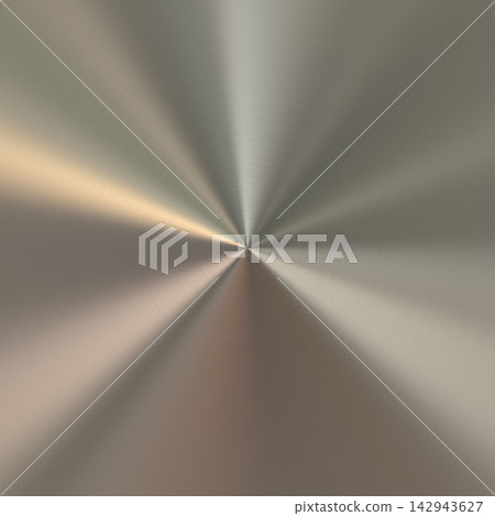 Warm Bronze Conical Radial Polished Steel Surface 142943627