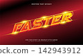 Faster lightning style 3d editable text effect 142943912